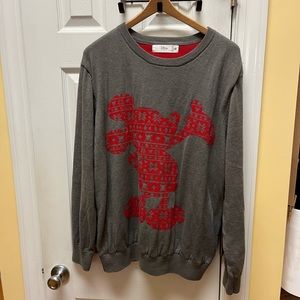 Mickey Mouse knitted grey sweatshirt size XL